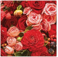 Ubrousky TeTe L - Red Bouquet - TL122400