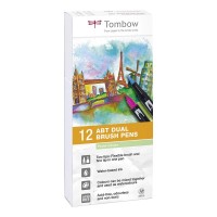 Fixy Tombow - Dual Brush Pens - Pastel Colours - 12 ks - TABT-12P-2