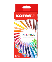 Trojhranné pastelky Kores - Kromas - 12 ks - 93391