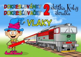 Omalovánky A5 - Lux - Dokreslovánky skřítka Kuby 2 - Vlaky - 3227