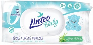 Vlhčené ubrousky Linteo Baby - 80 ks - Pure Fresh - 25759