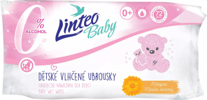 Vlhčené ubrousky Linteo Baby - 72 ks - Soft a Creme - 25751