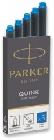 Inkoustové bombičky Parker Quink washable - modré - 5 ks - 1502/0150383