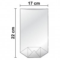 Tatrafánový sáček s křížovým dnem - 170 x 220 mm - 100 ks