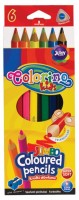 Trojhranné pastelky Colorino Jumbo - 6 ks + ořezávátko - 15516PTR
