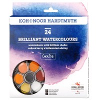 Vodové barvy brilantní Koh-i-noor - 24 ks - 174506