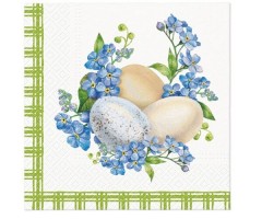 Velikonoční ubrousky PAW L - Eggs in Forget me nots - SDL136300