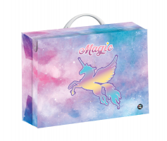 Hranatý kufřík lamino A4 OXY GO - Unicorn - 6-05123