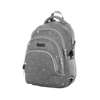 Studentský batoh OXY Scooler - Grey Geometric - 9-13623