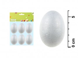 Vajíčko 6 cm /6 ks polystyren - 2221333