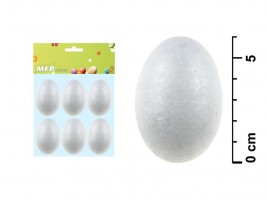 Vajíčko polystyren 6 cm - 6 ks - 2221333