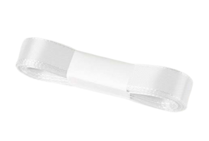 Stuha dekorační taftová 15 mm x 3 m - bílá - 2840101