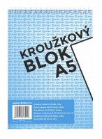 Kroužkový blok A5 - horní vazba - čistý - 13040