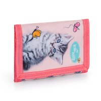 Dětská textilní peněženka - Kočka - 1-81823