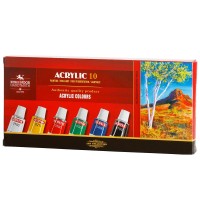 Souprava akrylových barev Koh-i-noor - 10 x 16 ml - 162703