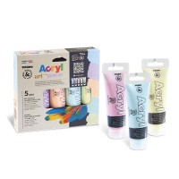 Akrylové barvy Primo Pastel - 5 x 75 ml - M-4212TATM5PAST