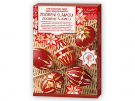 Sada k dekorování vajíček - zdobení slámou - 7712