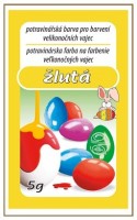 Barvy na velikonoční vajíčka 5 g - žlutá - 701-01