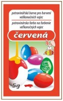 Barvy na velikonoční vajíčka 5 g - červená - 701-03