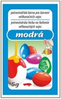 Barvy na velikonoční vajíčka 5 g - modrá - 701-06