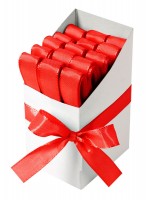 Stuha dekorační taftová 15 mm x 3 m - červená - 2815000