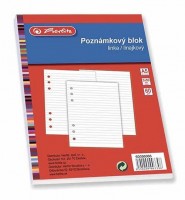 Náplň A5 do diáře Herlitz - Blok 50 listů - 3 ks