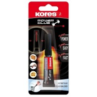 Vteřinové lepidlo Kores POWER GLUE gel - 3 g - 26322