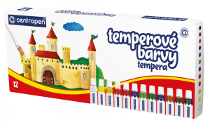 Temperové barvy Centropen - 12 x 12 ml - 995501201