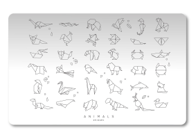 Podložka na stůl PP - Origami animals - 60 x 45 cm - 5-90123