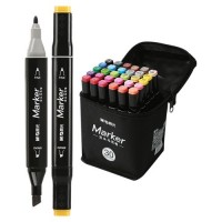 Oboustranné fixy M&G - Marker - 30 ks v tašce - 090516