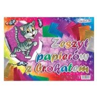 Barevné papíry - s brokátem - B5 - 150 g - 8 ks - 60432