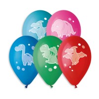 Nafukovací balónky - Veselí dinosauři - 5 ks - P5GS110