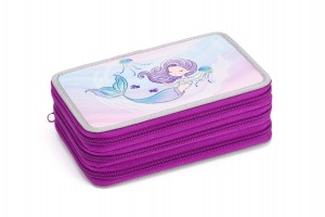 Penál 3 patra, prázdný - Sleepy Mermaid - 1524481