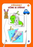 Omalovánky A4 - Stříhánky, Učíme se stříhat - BO760