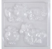 Formy pro modelování - kráva, prase, kůň, ovce - 2471460