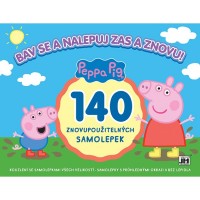 Samolepková kniha - Bav se a nalepuj zas a znovu! - Peppa - 2078-1