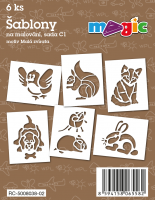 Šablony Magic - sada C1 - Malá zvířata - 6 ks - 8038