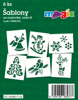 Šablony Magic - sada H - Vánoce - 6 ks - 8017