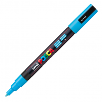 Akrylový popisovač Posca PC-3M - 0,9–1,3 mm - sv. modrá (8) - P284638000