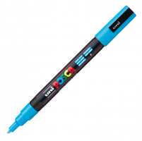 Akrylový popisovač Posca PC-3M - 0,9–1,3 mm - světle modrá (8) - P284638000