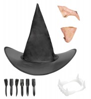 Čarodějnická sada s kloboukem - W 2846 R