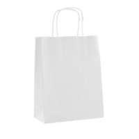 Papírová taška EKO bílá - 25 x 32 x 11 cm - 154021