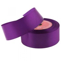 Stuha saténová 38mm/32m - tmavě fialová - 601366