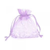 Dárkový sáček organza 9 x 12 cm - levandulová - 9628