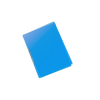 Pořadač A5 2 kroužek průhledný, 2,5 cm hřbet, modrý