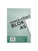 Kancelářský blok A5 - čtvereček