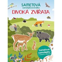 Sametová samolepková knížka - Divoká zvířata - 3227-2