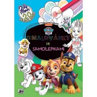 Omalovánky A4 se samolepkami - Tlapková patrola - 2723-0