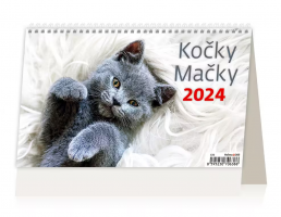 Stolní kalendář - Kočky - S33-24