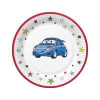 Papírový talíř malý - Cartoon Cars - 18 cm - 8 ks - TD01_OG_037101